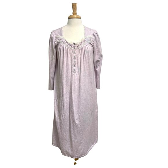 Eileen West Cottagecore Feminine Romantic Nightgown Purple size Medium - Picture 1 of 8